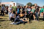 A group of students pose for a photo opp.